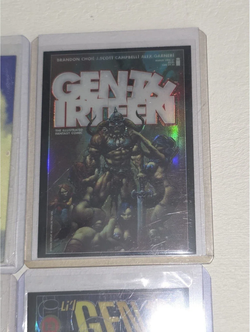 VTG Gen 13 Chromium Variant Covers & Freefall Lenticular SP Chase Card Lot